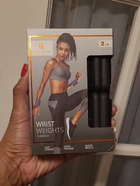 Body Hype Wrist Weights 2 lb (1 lb each) - Black